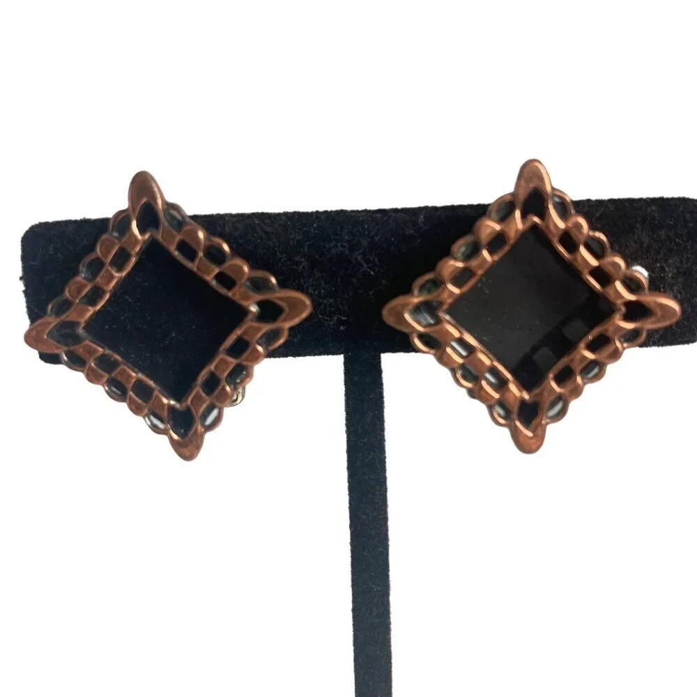 Vintage Designer Costume Clip On Earrings Signed Coro Trifari Monet Lisner 6 Pr